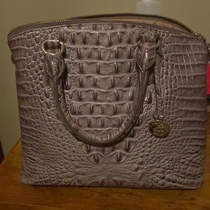 Lavender Brahmin Bag. Medium Size Ink Spot in the inside bottom of Bag.